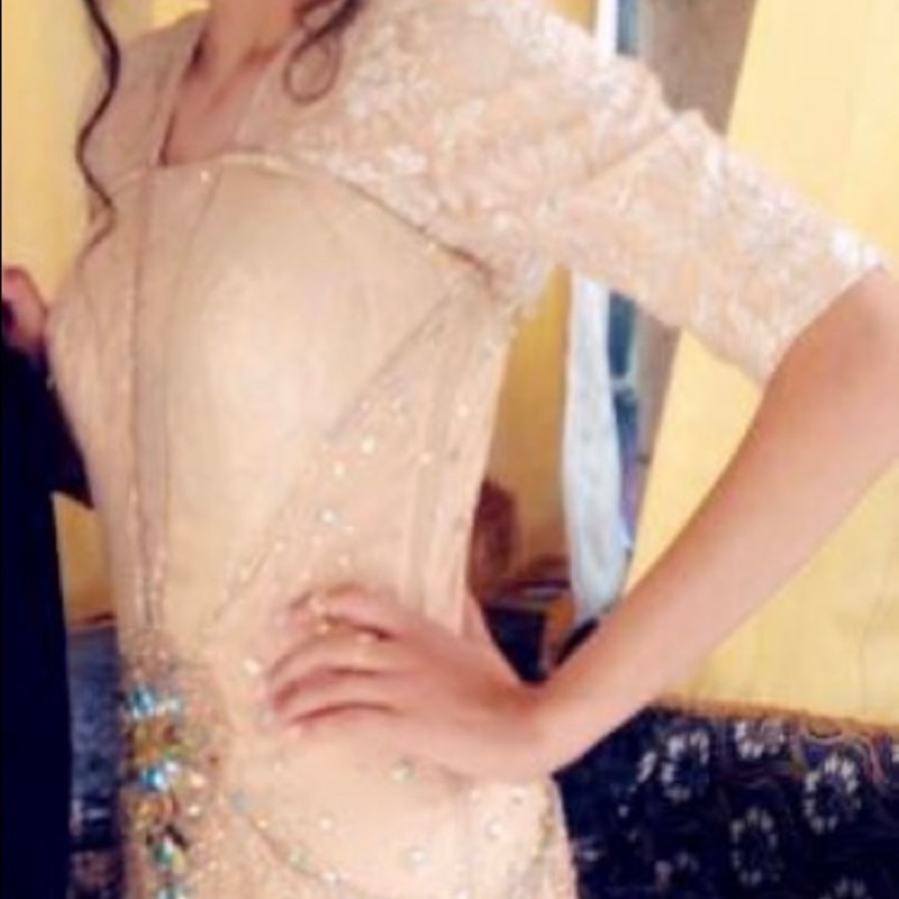 Sequin evening gown
